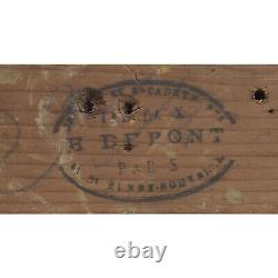 Cadre ancien du XIX ème siècle en bois dorure d'origine Feuillure 52x23 cm