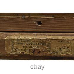 Cadre ancien du XIX ème siècle en bois richement décoré Feuillure 69x56 cm