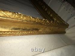 Cadre ancien or bois doré, fin XIX siècle, assez bon état. Hombert Fils, Louvre