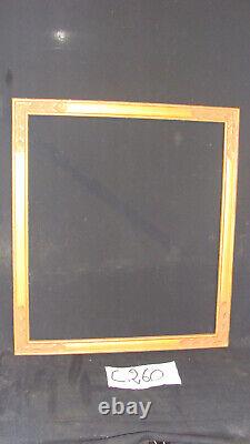 Cadre art déco bois sculpté et doré 51 x 45 cm années 1920