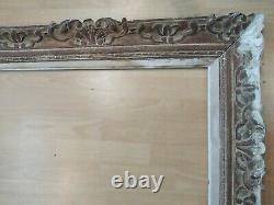 Cadre bois montparnasse patiné feuillure 65 cm x 43 cm frame peinture miroir