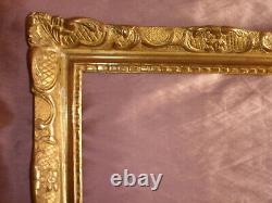 Cadre bois sculpté & doré de style XVII / XVIIIème siècle pour tableau / miroir