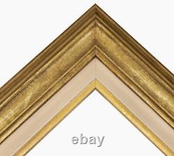 Cadre en bois à la feuille d'or art. 310.010 avec passe-partout 135.096 mesures