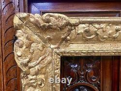 Cadre louis XIV (fin XVIIE, début XVIIIE) en bois sculpté et doré (d'origine)