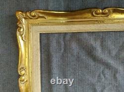 Cadre montparnasse bois doré feuillure 40 cm x 30 frame art déco photo miroir