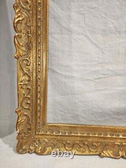 Cadre montparnasse bois doré feuillure 55 cm x 50 cm frame gold tableau peinture
