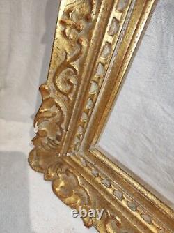 Cadre montparnasse bois doré feuillure 55 cm x 50 cm frame gold tableau peinture