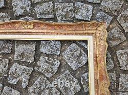 Cadre montparnasse feuillure 57 cm x 44 cm frame bois patiné doré tableau