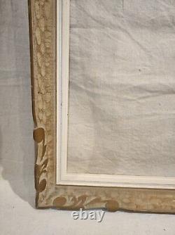 Cadre montparnasse feuillure 63 cm x 47 cm frame bois patiné doré tableau