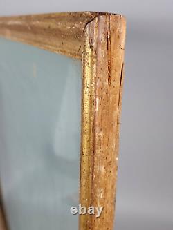 Cadre & verre date de 1783 71x58 feuillure 66,5x54 cm bois doré B361