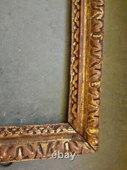 Exceptionnel et rare CADRE d' époque LOUIS XIII en bois sculpté et doré, 17ème