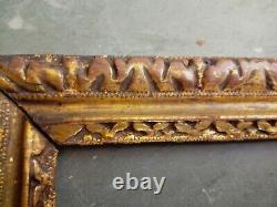 Exceptionnel et rare CADRE d' époque LOUIS XIII en bois sculpté et doré, 17ème