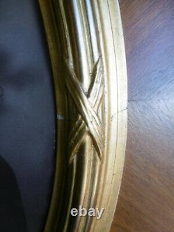GRAND CADRE OVALE Style Louis XVI motif Ruban 74x63cm V. 1930 / Idéal pour Miroir