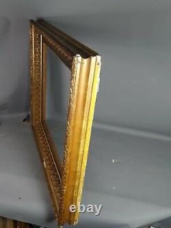 Grand Cadre 80x69 feuillure 61,5x50,8 cm Napoleon III bois stuc doré Bon état SB