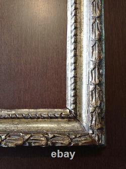 Grand cadre ancien, bois sculpté. Cadre Napolitain Salvator Rosa, Italie 17ème