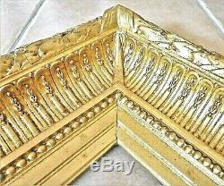 Grand cadre du XIXème s. Bois doré à la feuille, superbe qualité 75,5 x 85,5 cm