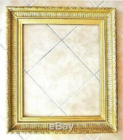 Grand cadre du XIXème s. Bois doré à la feuille, superbe qualité 75,5 x 85,5 cm