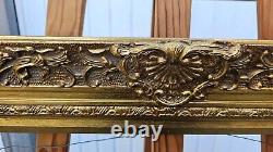 Joli CADRE en bois mouluré et doré, feuille d'or, Style LOUIS XVI