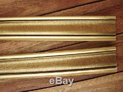 Lot de 4 anciennes larges baguettes dorées des années 1960