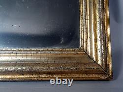 Miroir & cadre à doucine Louis Philippe bois stuc dorure d'origine 52x39 cm B918