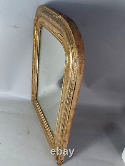 Miroir & cadre à doucine Louis Philippe bois stuc dorure d'origine 52x39 cm B918