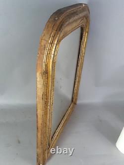 Miroir & cadre à doucine Louis Philippe bois stuc dorure d'origine 52x39 cm B918