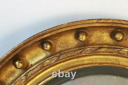Miroir de sorcière cadre bois doré