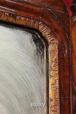 Miroir en bois doré sculpté meuble italien cadre stile ancien 900 XX antiquité