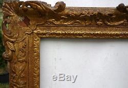 N° 450 Cadre Epoque Louis XV bois doré XVIIIème siècle pour table77 x 64,5 cm