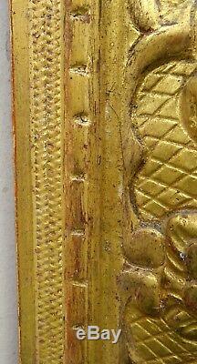 N°503 Cadre en bois doré époque XVIIIème siècle chassis 82 x 65,5 cm