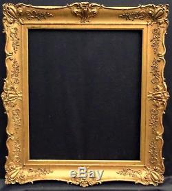 N° 527 Cadre Style Louis XV bois doré XIXème siècle pour tableau 73 x 62,8 cm