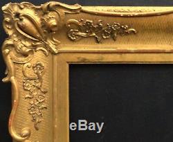 N° 527 Cadre Style Louis XV bois doré XIXème siècle pour tableau 73 x 62,8 cm