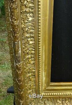 N° 727 Grand CADRE Epoque XIXème bois et stuc doré pour châssis 74,8 x 60,8 cm