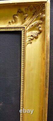 N° 838 Grand CADRE Restauration XIXème bois doré pour châssis 118 x 92,5 cm