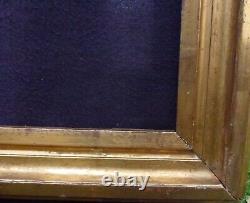 N° 899 CADRE Epoque XIXème bois doré à la feuille pour châssis 95,5 x 75 cm
