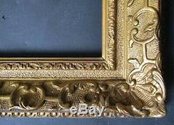 Petit CADRE pour tableau peinture XIXe assemblé par clés style LOUIS XIV Berain