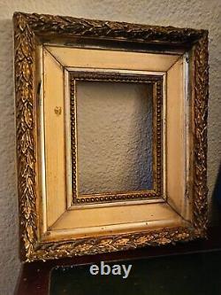 Petit cadre bois doré ancien/ XIX Ème. Antique Gold Frame. Napoleon III