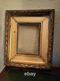 Petit cadre bois doré ancien/ XIX Ème. Antique Gold Frame. Napoleon III