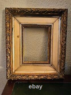 Petit cadre bois doré ancien/ XIX Ème. Antique Gold Frame. Napoleon III