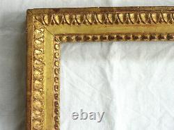 RARE CADRE, bois sculpté et doré, feuille d'or, époque LOUIS XVI, fin du 18ème
