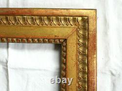 RARE CADRE en bois sculpté et doré, feuille d'or, époque LOUIS XVI, 18ème