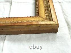 RARE CADRE en bois sculpté et doré, feuille d'or, époque LOUIS XVI, 18ème