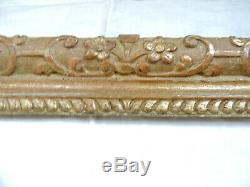 RARISSIME et GRAND CADRE, bois sculpté et doré, monté à clefs, LOUIS XIV, 17ème