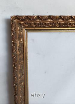 Rare cadre bois et stucs dorés fin XIXe siècle BARBIZON format 8M