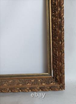 Rare cadre bois et stucs dorés fin XIXe siècle BARBIZON format 8M
