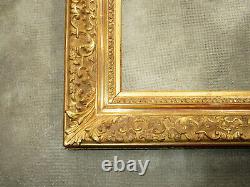 Superbe ancien cadre XIXe doré à la feuille dimensions de feuillure 37 x 29 cm