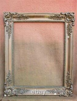 Superbe cadre doré de style Louis-Philippe feuillure 66 x 52,5 cm