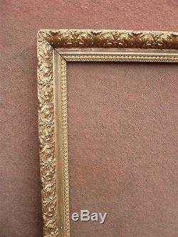 Superbe cadre doré de style Louis-Philippe feuillure 70 x 54 cm