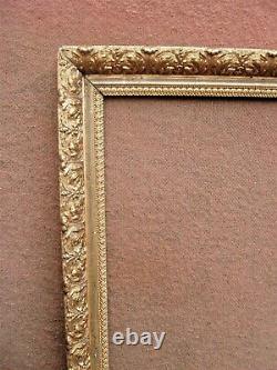 Superbe cadre doré de style Louis-Philippe feuillure 70 x 54 cm
