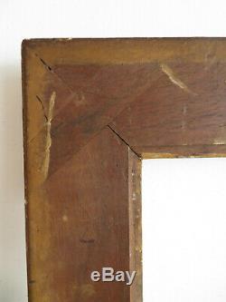 XIXe. CADRE FRANCAIS en bois sculpté et doré, style du XVIIIe. 36 x 32 cm